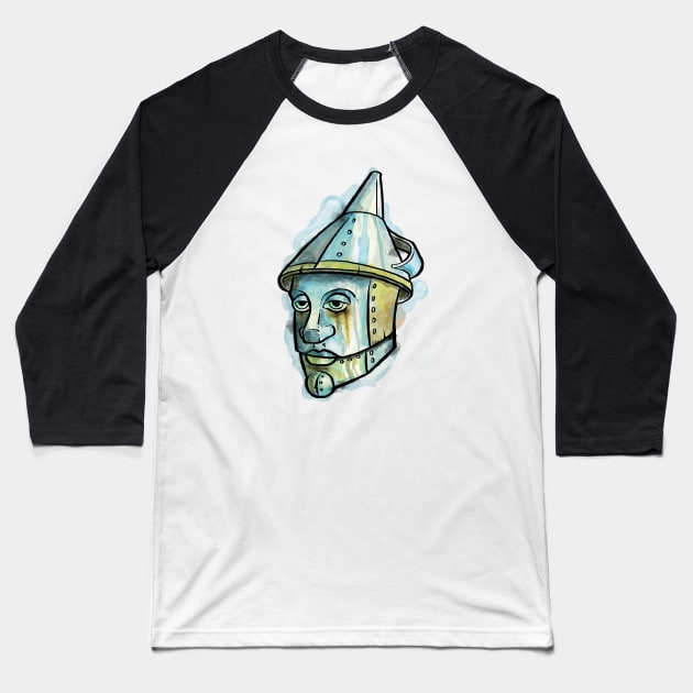 Tin Man Baseball T-Shirt by OsFrontis